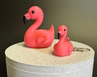 Pink Flamingo Duck Jeeper Gift Party Favor Cake Topper Summer Decoration Dashboard Accessory Trail Riding Offroad Vehicle Ducking Adventure