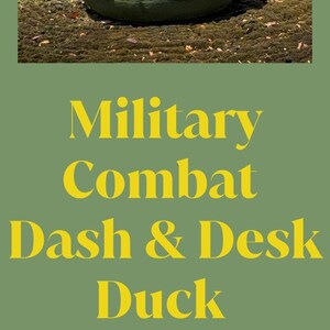 Military Duck Dashboard Toy Car Decoration Jeeping Accessory Combat Duck Helmet Design Patriot Gift Idea Present Boot Camp Graduation image 10