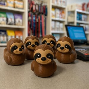 Sloth Duck Figurine Funny Animal Decoration 4x4er Dash Display Desk Accessory Cute Ducky Collectible Statue Unique Cruise Gift Ducking Game image 9