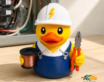Figura de oficina impresa en 3D, ideal como regalo de agradecimiento para electricistas, ideal como adorno para coche, ideal como complemento para el escritorio o para el taller.