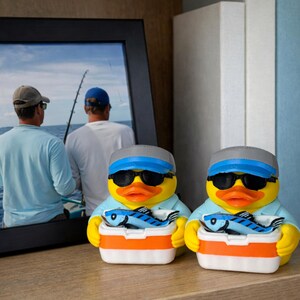 Fishing Duck Decor Duck Hunter Decoration Cabin Decor Fishing Enthusiast Present Desk Ornament Dashboard Fisherman Funny Gift Tackle Box image 9