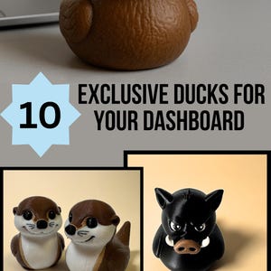 Sloth Duck Figurine Funny Animal Decoration 4x4er Dash Display Desk Accessory Cute Ducky Collectible Statue Unique Cruise Gift Ducking Game image 16
