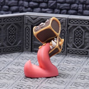 DnD Mimic ShapeChanger Miniature Monster for Tabletop Role Play Games Striking Design Standing Mimic Gift for TTRPG Dungeon and Dragon Fans