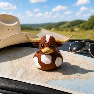 Decoración para el tablero del Texas Longhorn Duck, regalo coleccionable para estudiantes universitarios, accesorio para el escritorio de la residencia estudiantil, recuerdo para fanáticos del fútbol americano. imagen 11