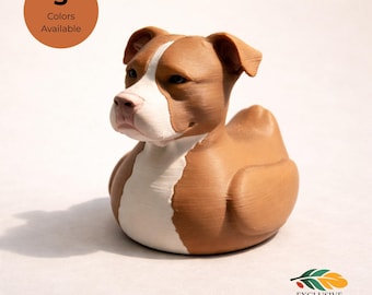 Pitbull Dashboard Ducking Figure Dog Enthusiast Pet Lover Gift for Pitbull Terrier Owner Jeep-Style Vehicle Dash Decor Ducking Cruise