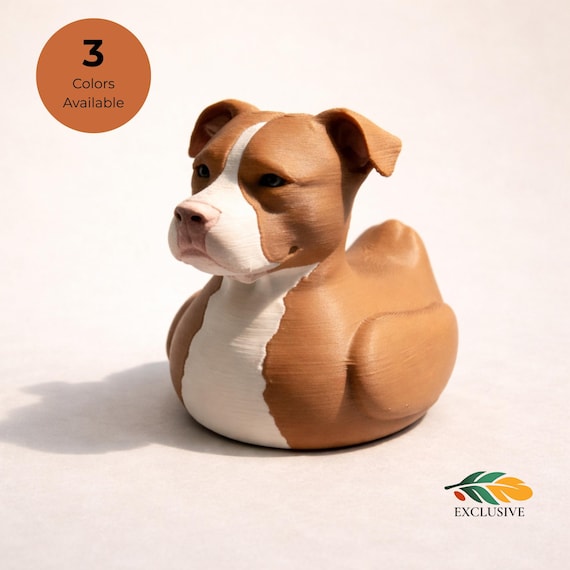 Pitbull Dashboard Ducking Figure Dog Enthusiast Pet Lover Gift for Pitbull Terrier Owner 4x4-Style Vehicle Dash Decor Ducking Cruise
