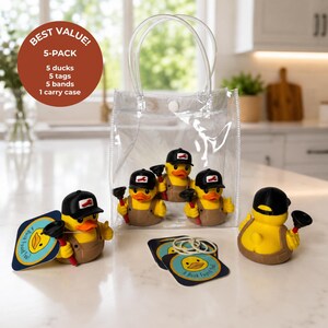 Plumber Gift Men Dashboard Duck Desk Buddy Appreciation Gift Electrician Tradesman Thank You Gag Novelty Bathroom Humor Office Decoration image 8
