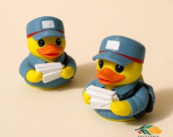 Post Office Delivery Driver Gift Postal Worker Desk Buddy Car Accessory Dashboard Duck Mailman Present Mail Carrier Funny Figurine