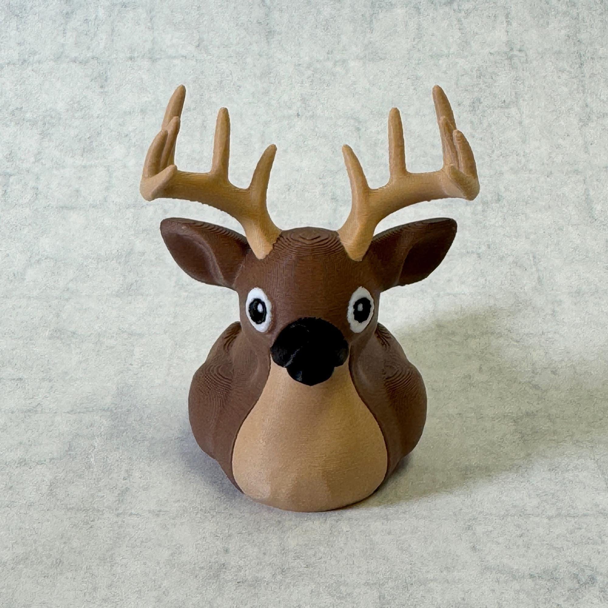 Whitetail Deer Duck 4x4 Collectible Hunting Cabin Rustic