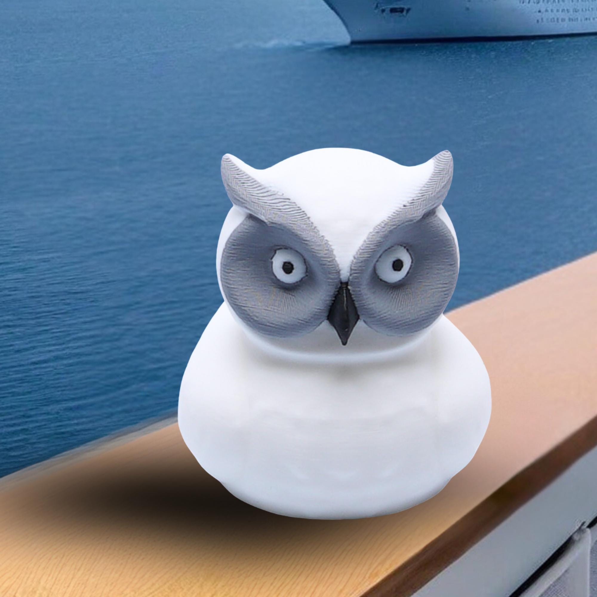 White Owl Duck Cruise Hiding Game Adventure Maritime Treasure Hunt Souvenir Cabin Decoration Travel