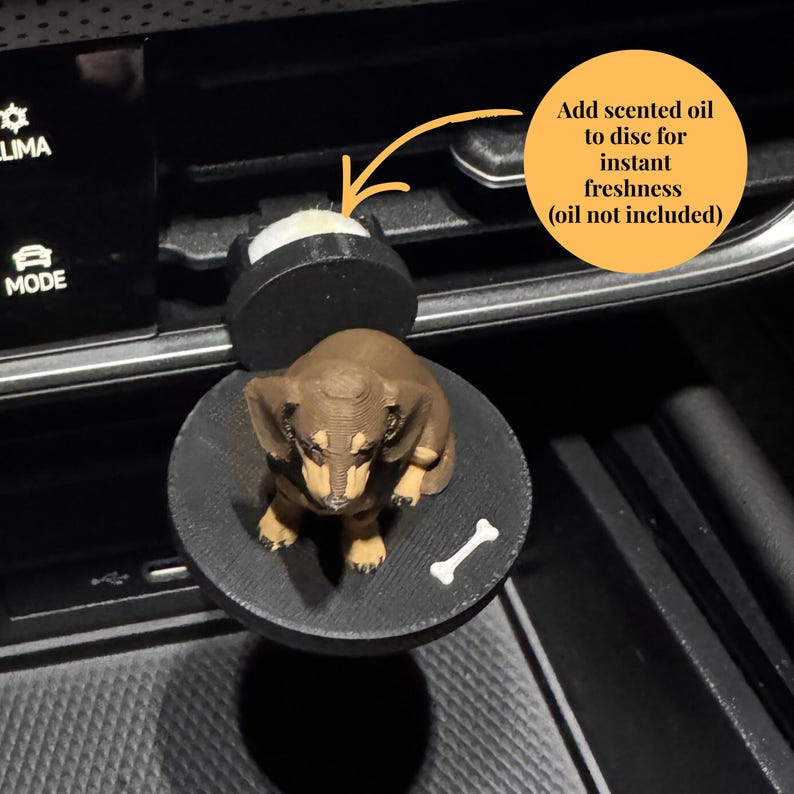 Dachshund Vent Clip Car Accessory Wiener Dog Decoration Dashboard Ornament Automobile Charm Vehicle Fragrance Diffuser Holder Air Freshener image 10