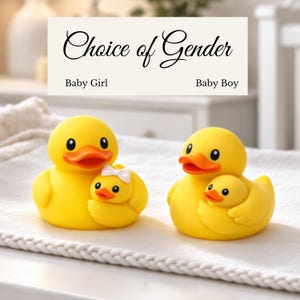Regalo para el Día de la Madre, Pato de Amor Materno Infantil, Lazo Familiar, Idea de Regalo para Mamá Protectora, Decoración de Estante por Menos de 10 Dólares, Figura de Abrazo Coleccionable imagen 3