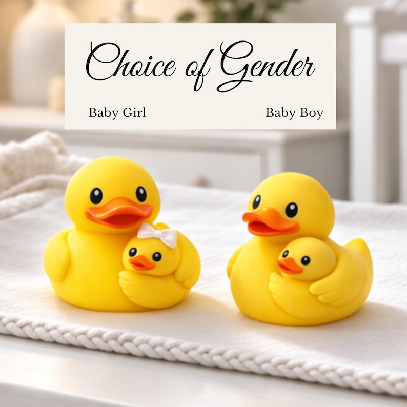 Regalo para el Día de la Madre, Pato de Amor Materno Infantil, Lazo Familiar, Idea de Regalo para Mamá Protectora, Decoración de Estante por Menos de 10 Dólares, Figura de Abrazo Coleccionable imagen 3