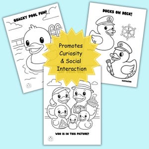 Family Vacation Memory Cruise Coloring Book Kids Travel Activity Duck Hide Seek Adventure Printable Ship Exploration Pages Creative Art Project Children Entertainment Solution Travel Keepsake Creation Instant Download Option Cruise Themed