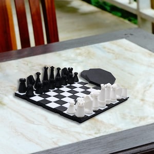 Travel Chess Set Tan Black Checkers Game Board Roll Up Portable Chess Vacation Entertainment Camping Activity Kit Compact Strategy Game Black and White