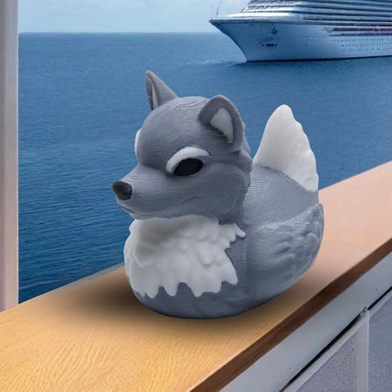 Wolf Cruise Duck Collectible Gifts Him Adventure Gift Alaska Theme Nature Lover Rustic Decoration Cabin Accessory Travel Souvenir