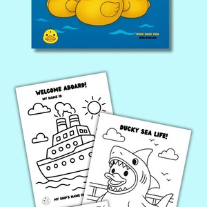 Cruise Coloring Book Kids Cruise Entertainment Activity Printable Duck Hide Seek Family Fun Vacation Memory Keepsake Gift Travel Art Project image 12