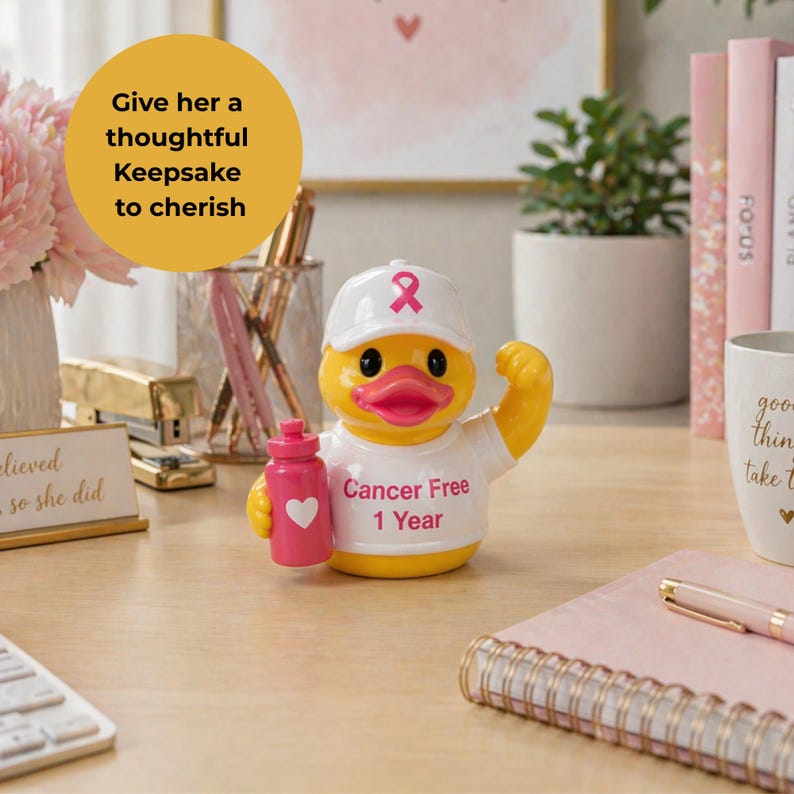 Breast Cancer Duck Dashboard Decoration Custom Thank You Accessory ...