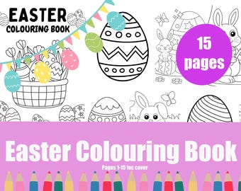 Easter colouring book, fun Easter activity for the classroom and at home.