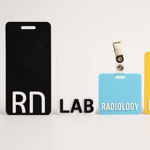 Custom Badge Buddy | RN Badge Buddy | Badge Tag | RN Holder | Healthcare Gift | Team Tag | Coworker Badge Personalized Badge | Teacher Tag