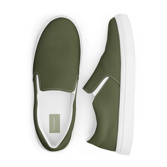 Cushe M Canvas Slip On Shoes Olive Green Casual Comfort Men’s 14 cushe Loafers & Slip-Ons for Men on Sale up to 90% Off: Poshmark main image 2