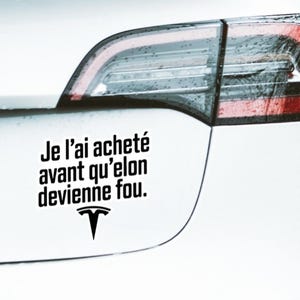 BOYCOT TESLA en Elon Musk-stickers