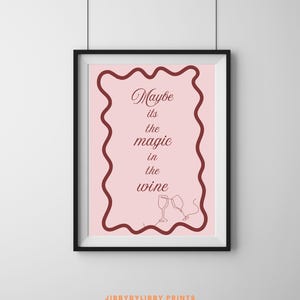 Olivia Dean Wine Print - Digital Download