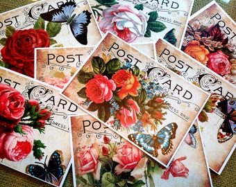 postcards- Vintage Floral