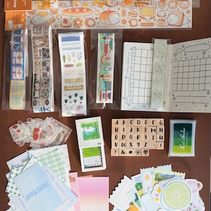 All-in-One Kreativset – Stempel, Washi Tapes, Sticker und mehr für Journaling, Scrapbooking und DIY-Projekte