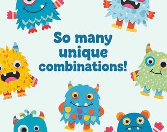 Monster Cut and Craft Kit | DIY Papierfiguren (Digitaler Download)