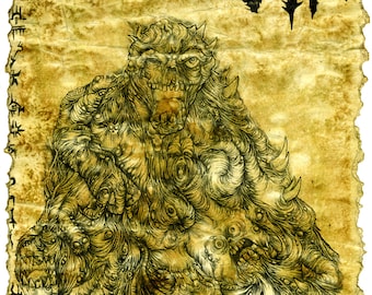 Plague Demon Scroll - 11x17