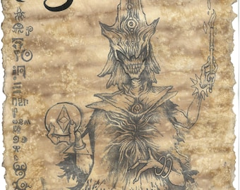 Hastur, the King in Yellow - Lovecraft wall scroll