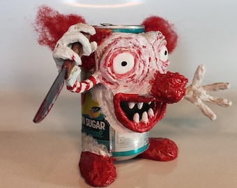 Killer Kan Klown - Horror monster prop, custom figure