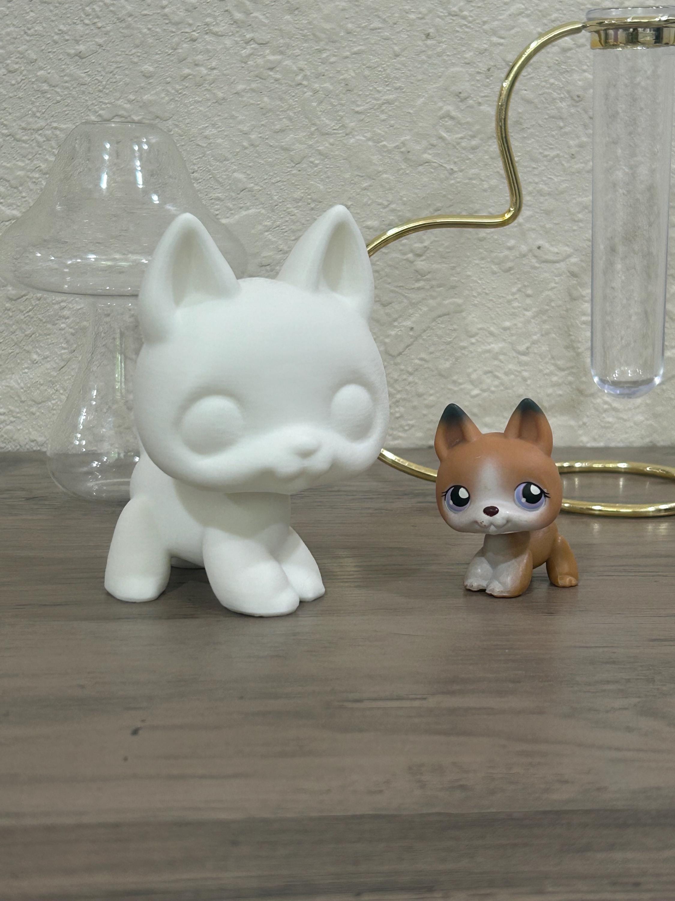 Littlest Pet Shop 3D Printed Classic Standing German Shepard Model