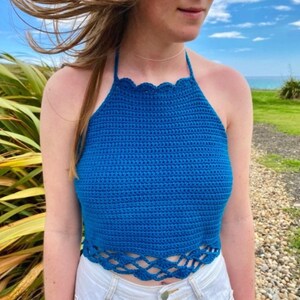 Crochet Halter Top Pattern - Digital PDF - Boho Summer Top - Easy Beginner Crochet Pattern - Gift for Friends - Instant Download