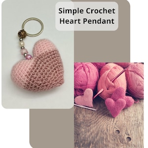 Plush Heart Crochet Pattern heart crochet pattern, crochet pattern, easy crochet heart, heart pattern