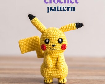 ピカチュウ編みぐるみかぎ針編みパターン – ポケモンぬいぐるみ