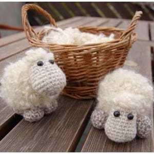 Süße Schafe Häkelanleitung - Digitales Amigurumi Muster PDF | Einfache Anleitung für Anfänger - Lamm, Schaf, Plüschtier, Häkelmuster