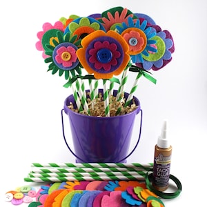 Felt Flower Bouquet DIY Kids Craft Kit