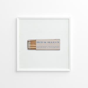 Stampa Vintage Bud & Alley's Matchbook / Florida costiera / Decorazione costiera