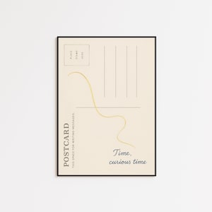 Impression de paroles de cordes invisibles - Art mural minimaliste de carte postale avec une ligne dorée pour les Swifties