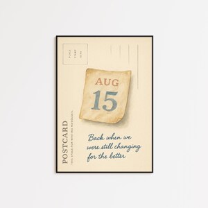 The Archer Lyric Print - Vintage Kalenderseite Postkartenwandkunst für Swifties