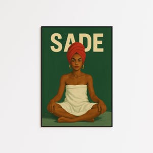 Sade Poster – Minimalistisches Wandbild mit gelassener Eleganz
