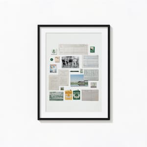 Impression collage Augusta Masters Golf | Souvenirs de golf vintage | Décoration murale golf