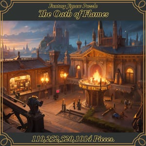 Fantasy Jigsaw Puzzle (110,252,520,1014-piece) [The Oath of Flames]