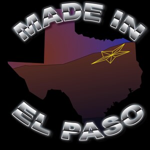 El Paso Texas shirt design star sunset t-shirt print png download mountain desert southwest borderland chuco chucotown EP apparel street TX