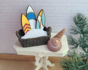 Beach Theme Surfboard Decor set of 3