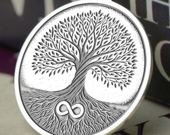 Tree of Life Necklace: Sterling Silver Yggdrasil Pendant