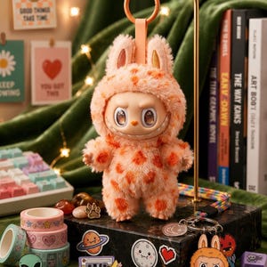 Custom Mystery Leopard Print Labubu Bag Charm Blind Box