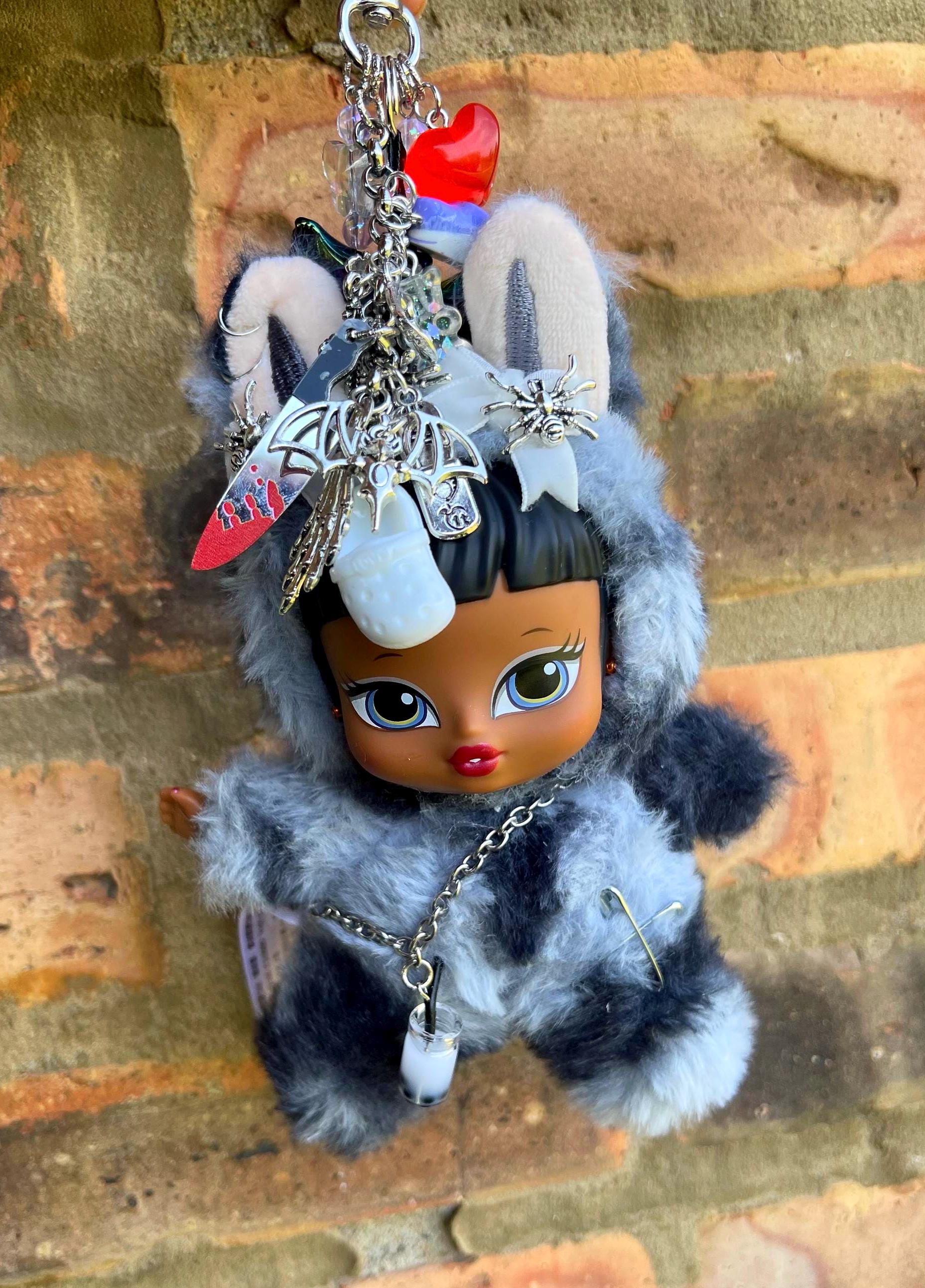 Custom Labubu Bratz Babyz Jade Doll Keychain: Y2K Bag Charm